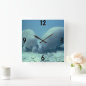 Manatee Wall Clock Vierkante Klok (Huis)