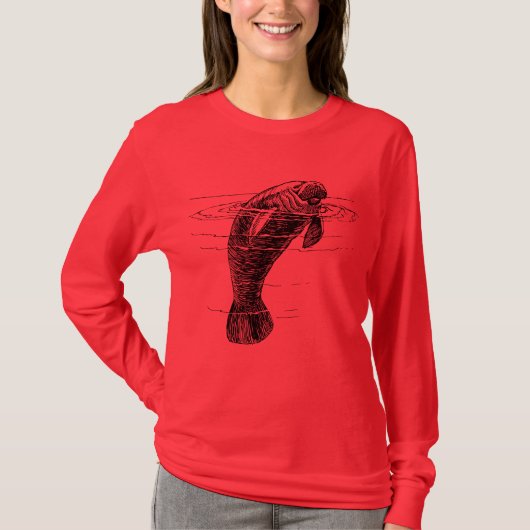 Manatee women's sweatshirts t-shirt (Voorkant)