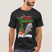 Manatee   Xmas Decorations Santa Manatee Christmas T-shirt (Voorkant)
