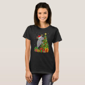 Manatee  Xmas Holiday Santa Manatee Christmas Tree T-shirt (Voorkant volledig)