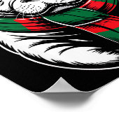 Manatee Xmas Santa Hat F Christmas Costume  Poster (Hoek)