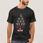 Manatee Xmas Verlichting Santa Manatee kerstboom T-shirt (Voorkant)
