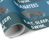 Manatee Zee Koe Dier Manatee Cadeaupapier (Rol Hoek)