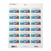Manatee Zee Turtle Fishing Zee Blue Etiket (Full Sheet)