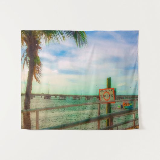 Manatee Zone Wandkleed (Voorkant (horizontaal))