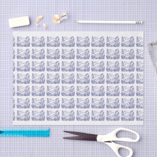 Manatee zwemmen onder water #2 tekening tissuepapier (Craft)