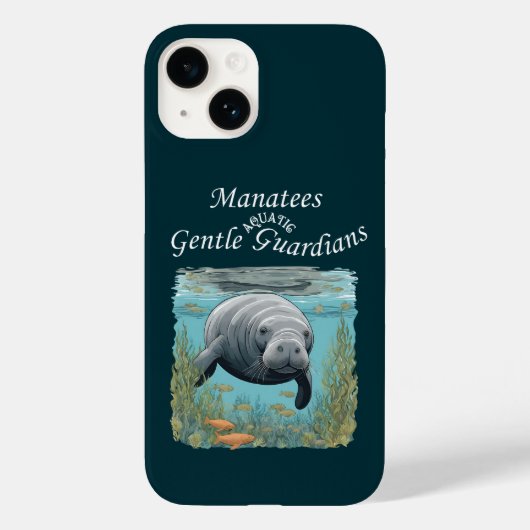 Manatees Gentle Aquatic Guardians Case-Mate iPhone Case (Achterkant)