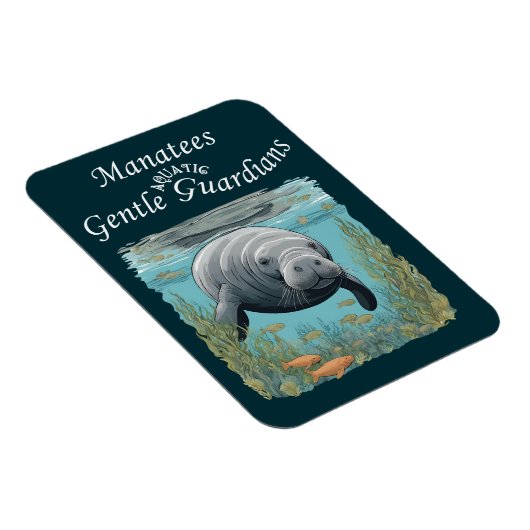 Manatees Gentle Aquatic Guardians Magneet (Rechterzijde)