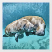 Manatees Raamsticker (Vel)