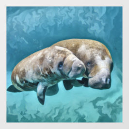 Manatees Raamsticker