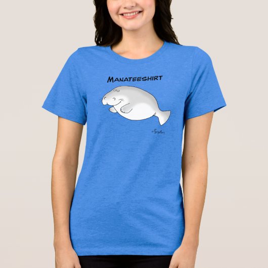 MANATEESHIRT door Sandra Boynton Tri-Blend Shirt (Voorkant)