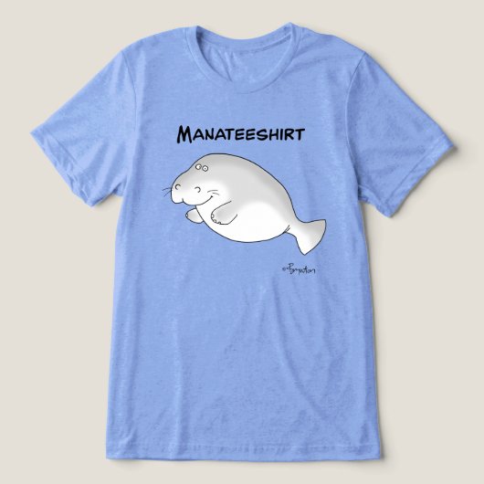 MANATEESHIRT door Sandra Boynton Tri-Blend Shirt (Design voorkant)