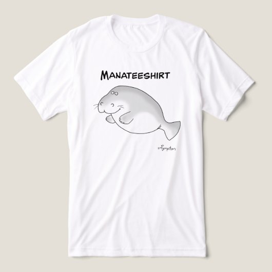 MANATEESHIRT door Sandra Boynton Tri-Blend Shirt (Design voorkant)