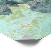 Manatein in water kustwerk poster (Hoek)