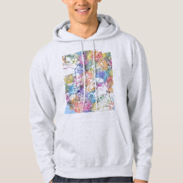 Manaus Brazil City Map Hoodie