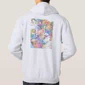 Manaus Brazil City Map Hoodie (Achterkant)