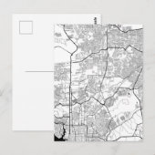 Manaus Brazil Map Briefkaart (Voorkant / Achterkant)