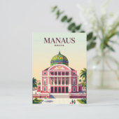 Manaus Brazilië Briefkaart (Staand voorkant)