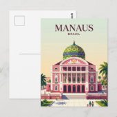 Manaus Brazilië Briefkaart (Voorkant / Achterkant)