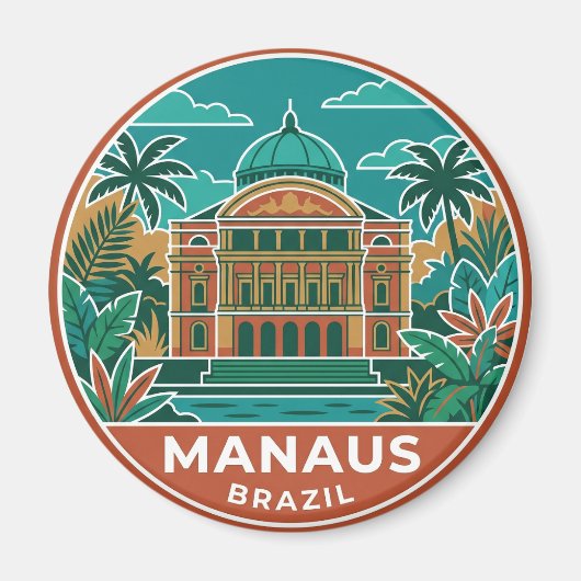 Manaus Brazilië Magneet (Voorkant)