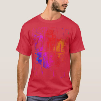 Manaus Brazilië Stadsplattegrond Typografie Kleurr T-shirt