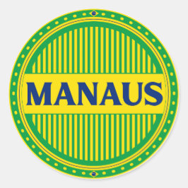 Manaus City Pride – Braziliaanse identiteit Ronde Sticker
