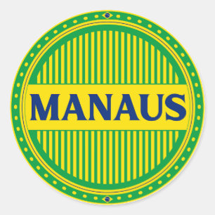 Manaus City Pride – Braziliaanse identiteit Ronde Sticker