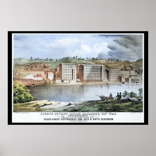 Manayunk Ripka's Mills Philadelphia PA Print (Voorkant)