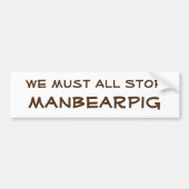 ManBearPig Bumpersticker (Voorkant)