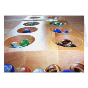 Mancala Board met spelartikelen