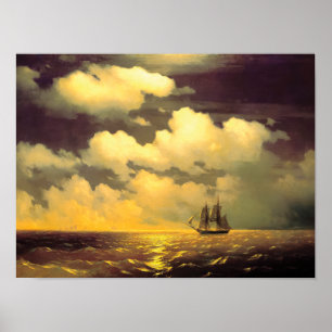 Mancave Bibliotheek Kunstgeschiedenis Russische Ze Poster