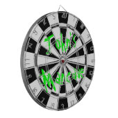 Mancave dartboard | Noodlijdende grunge look ontwe Dartbord (Voorkant Links)