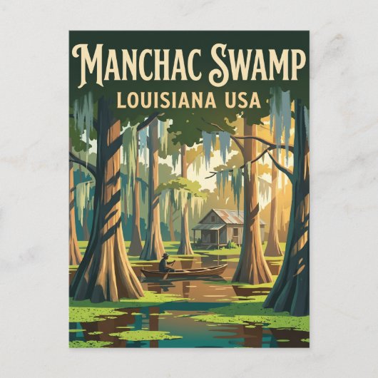Manchac-moeras VS Briefkaart (Voorkant)