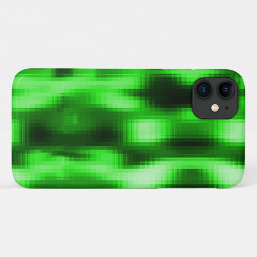 Manchado verde e preto estilo pastilhas de vidro Case-Mate iPhone case (Achterkant (horizontaal))