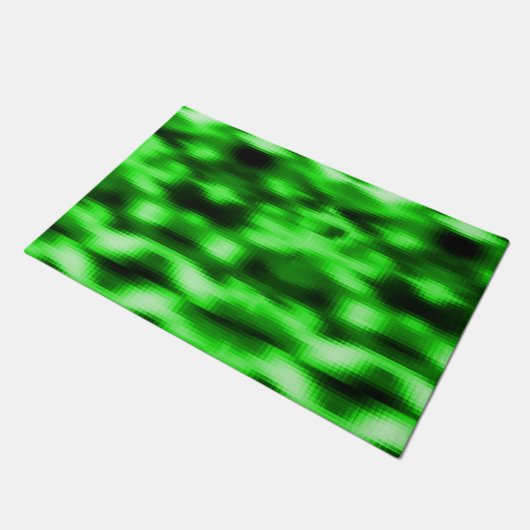 Manchado verde e preto estilo pastilhas de vidro deurmat (Schuin)