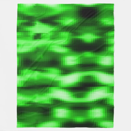 Manchado verde e preto estilo pastilhas de vidro fleece deken (Voorkant)