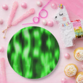 Manchado verde e preto estilo pastilhas de vidro papieren bordje (Feest)