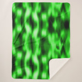 Manchado verde e preto estilo pastilhas de vidro sherpa deken (Voorkant)