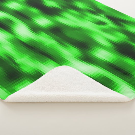 Manchado verde e preto estilo pastilhas de vidro sherpa deken (3/4)