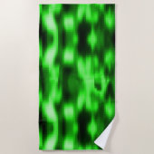 Manchado verde e preto estilo pastilhas de vidro strandlaken (Voorkant)