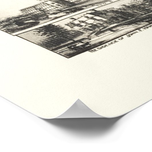 Manchaug, MA Panoramic Map - 1891 Poster (Hoek)