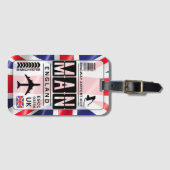 Manchester Airport Bagagelabel (Voorkant (horizontaal))