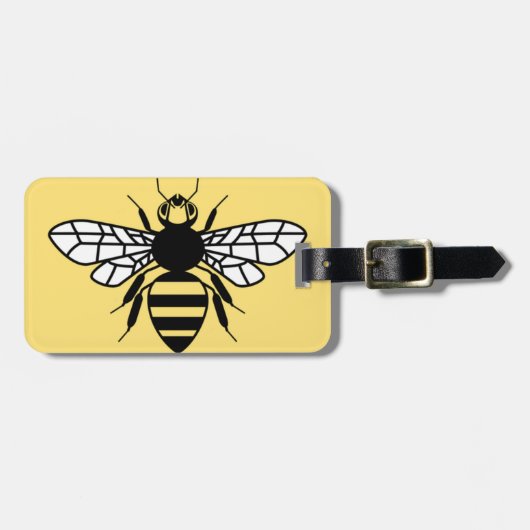 Manchester Bee Bagagelabel (Voorkant horizontaal)