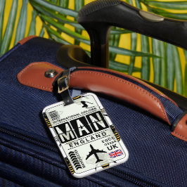 Manchester Bee Bagagelabel