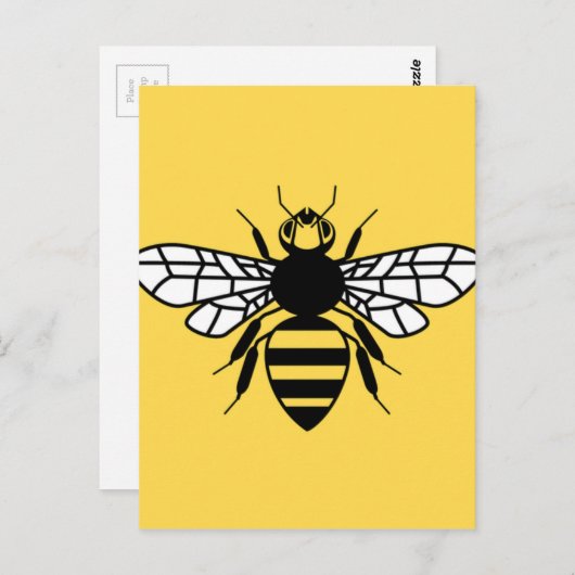 Manchester Bee Briefkaart (Voorkant / Achterkant)