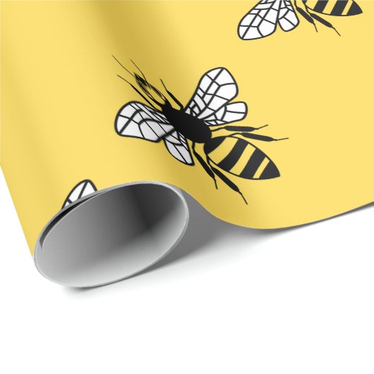 Manchester Bee Cadeaupapier (Rol Hoek)