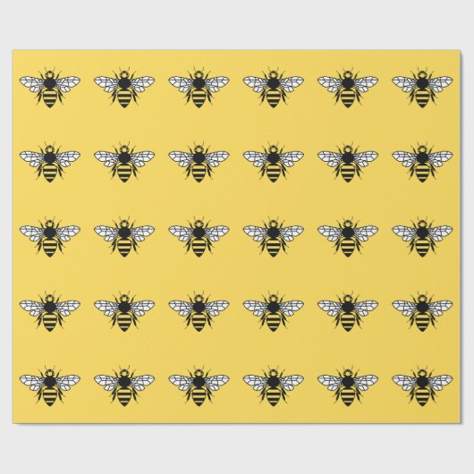 Manchester Bee Cadeaupapier (Vlak)