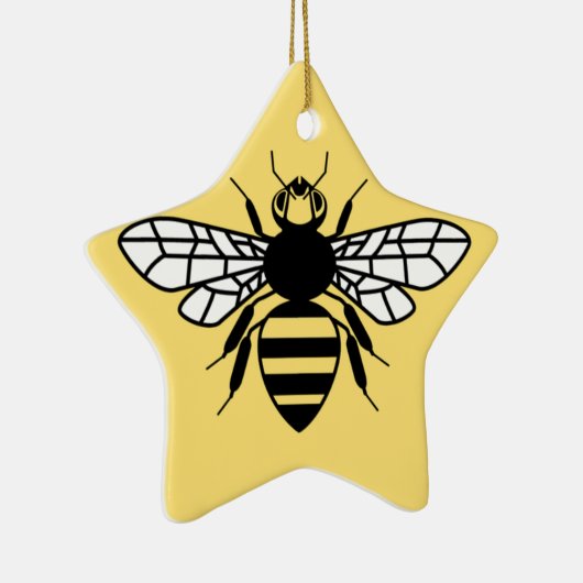 Manchester Bee Keramisch Ornament (Rechts)