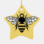 Manchester Bee Keramisch Ornament (Voorkant)