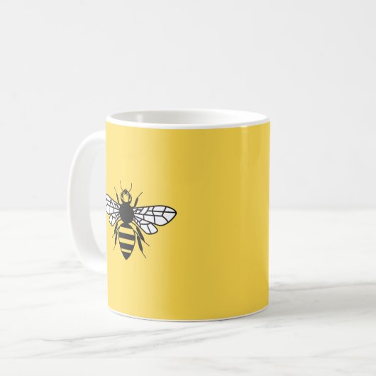 Manchester Bee Koffiemok (Voorkant links)